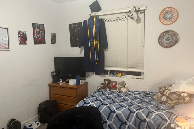 Bedroom view 3 - One room for rent close to campus Townhome