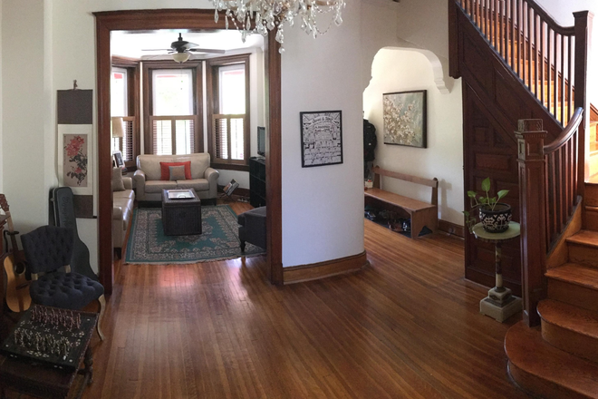 Foyer & living room view 1 - Gorgeous semi-furnished 4 BR/3.5 BA Victorian Rowhouse in the Center of DC!