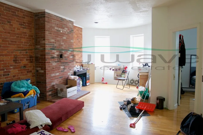 Living Room - Columbus Ave Apt w/ in unit laundry