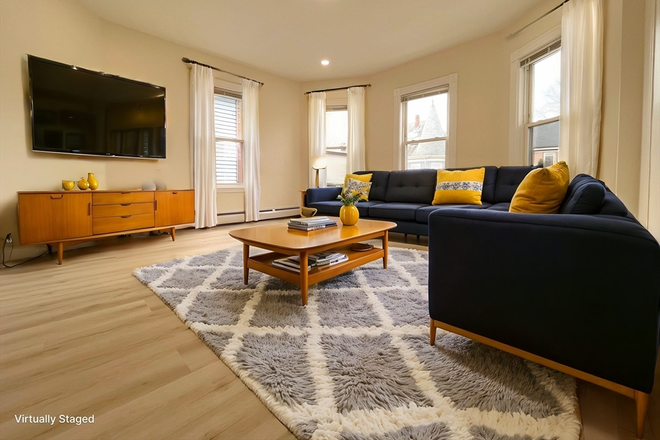 LIVING - CHARMING 4 BED/1 BATH WITH LAUNDRY IN UNIT! AVAIL. 9/1/25