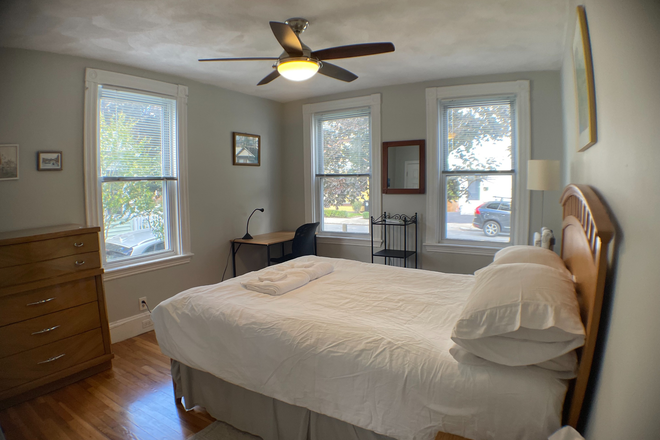Bedroom 1, $1350/month - Furnished 3BR/1BA in Allston — walk to Harvard & BU, in-unit laundry, backyard Duplex