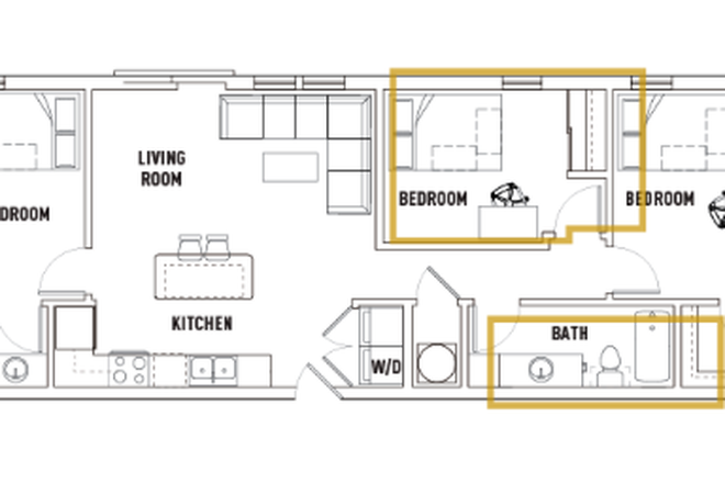 Bedroom - Lease Transfer Available at Chauncey Square!!