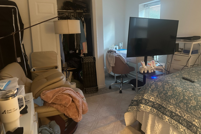 TV will be gone but the one in living room will remain. the large white floor lamp will be gone as will all the clutter/stuff. - Full Summer 2 Sublet! Vacant 2 bedroom fully furnished directly across from ISEC! Apartments