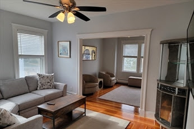 Living Room - Bright 3BR / 1BA in Belmont – Lead-Free, Near Butler School & 73 Bus to Harvard Condo