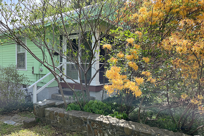 Main entrance to front porch - The Plant and Book House