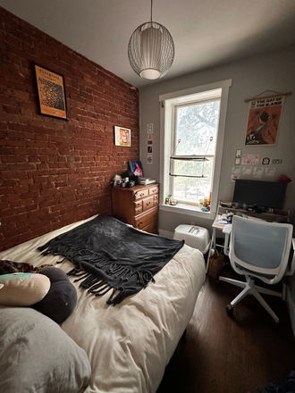 Your bedroom - Cute private bedroom in 3rd floor Crown Heights apartment across the street from the subway!