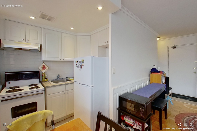 Kitchen - 710 Spadina Ave #507: Furnished studio unit located in the heart of the Annex Apartments