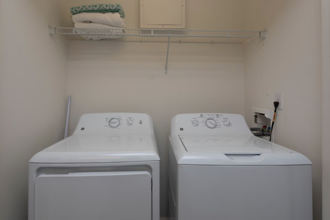 washer and dryer in unit - University Village at Clemson Townhome