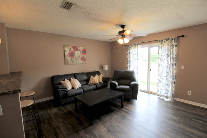 Living room - Hunters Ridge - 4 bedroom 2 bath apartment for rent! Pre-leasing for the 26-27 year!