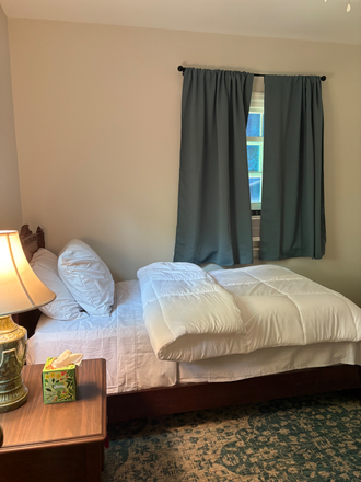Bedroom with twin bed - Furnished Bedroom ; All Utilities included House