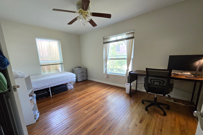 Bedroom, closet on left - Furnished summer housing with shared bathroom starting mid-May; 20-min walk to campus