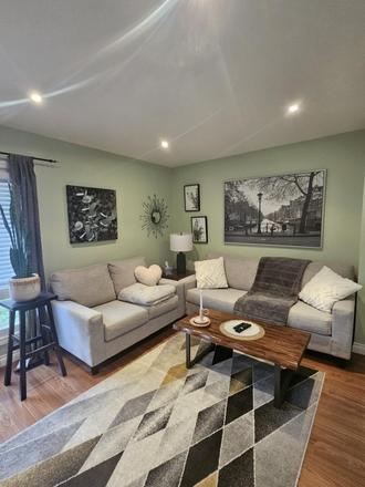 Living room - Fully Furnished Room for Rent, in 3 Bedroom Home by Clarkson GO, all utilities included