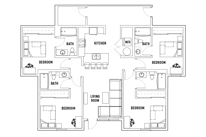 floorplan - Apartment close to campus