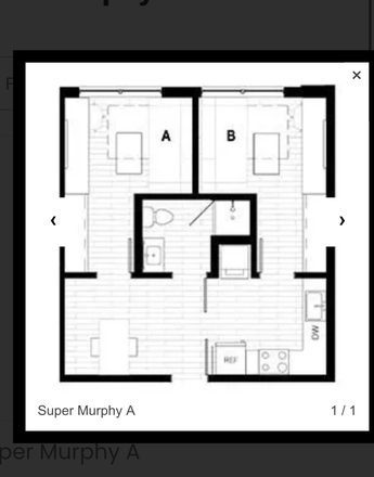 Studio 1-bathroom unit - Oliv Super murphy Apartment 2X1 (next to campus)