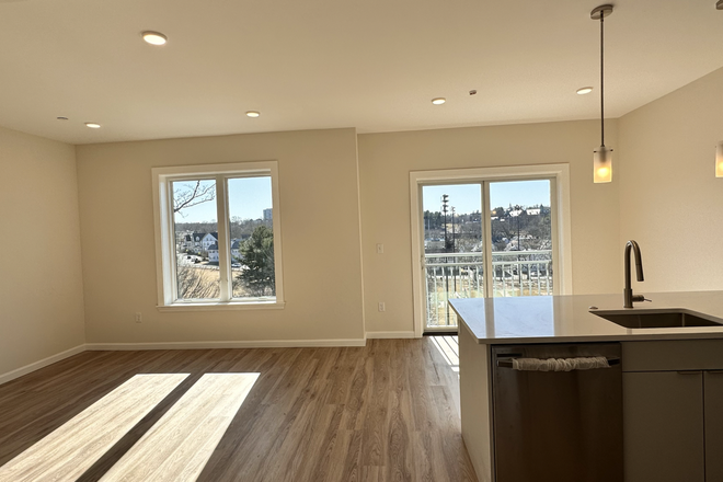 living room - Sunny new construction Brighton 2 bed/2 bath for 8/1 - NO FEE! Apartments