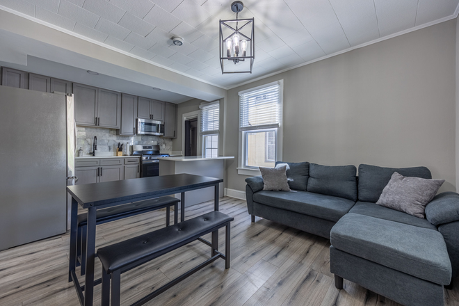 kitchen/dining/living spaces - Large Bedroom in Freshly Renovated Home just outside DC