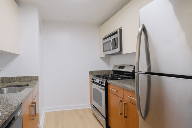 Kitchen - HUGE Flex Room in a Luxury High-Rise Downtown Brooklyn Apartment, Steps away from NYU