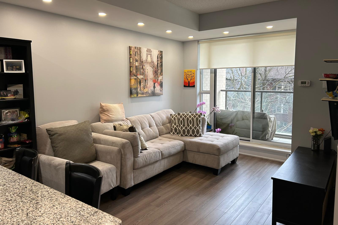 Living Room - 1 BED 1 BATH Furnished Apartment in Midtown Location - Like New