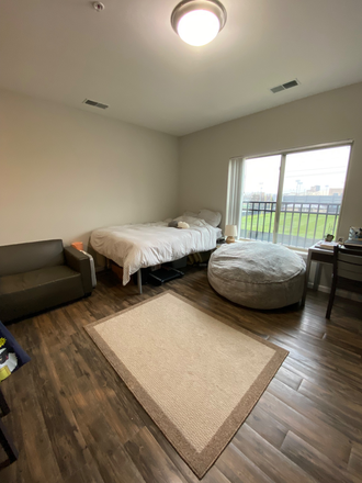 Bed area - Apartment at the Overlook at Notre Dame