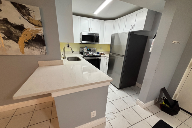Recently remodeled kitchen - One Room for Male on Ground Floor  – Walk to FAU – Casa del Rio