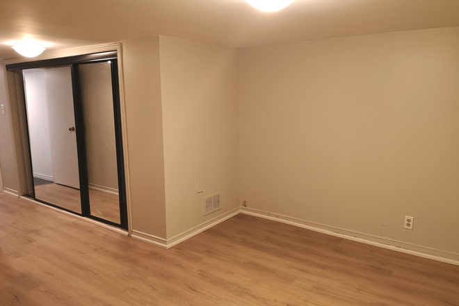Basement Living Room 1 - Furnished Big Basement Apt, Newly Renovated, Female Prefer, 1min Walk to Bus, 30min Transit to Downt