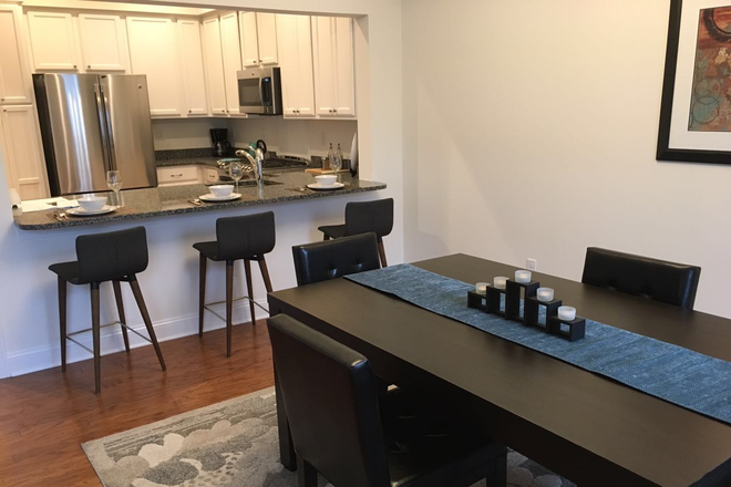 Kitchen and Dinning Area - 2b2b Modern Apt in Storrs Center