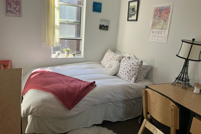 Bedroom during full daylight, different layout - South Campus Commons Building 6, 1 bedroom available for rent with shared bathroom Apartments