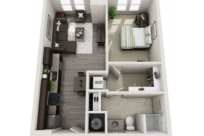 1 Bedroom 1 Bathroom - Skyvue Apartments