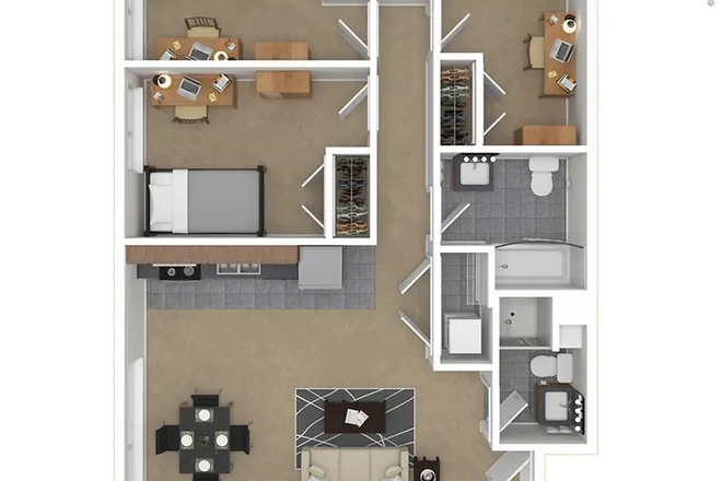 Layout - Yugo Courtside Apartment