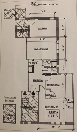 Floorplan - One Available in Bishop Joe Property Condo