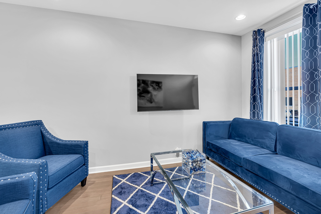 Living room - additional view - Furnished Living with A Private Parking Pad and Four Blocks From Johns Hopkins Hospital! Townhome