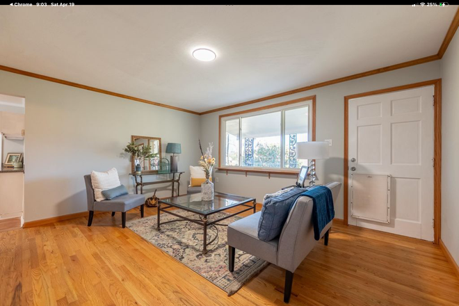 Common Living Room (Staged) - Beautiful 3 bedroom home has a peaceful room for rent, scenic, high speed internet