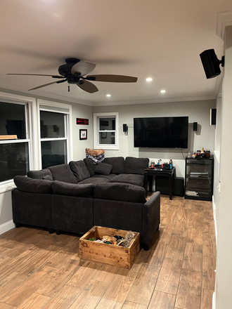 Living room - Private room for rent, utilities included. House