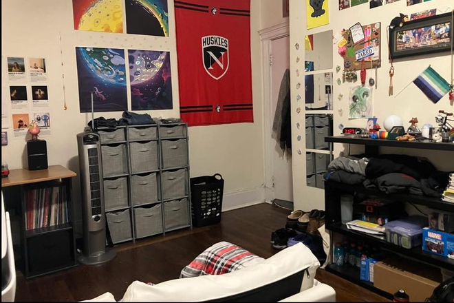 First Bedroom - **SEP 1ST 2025** Prime Location 3 bed 1 bath apartment for Fall 2025