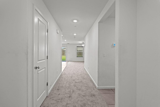 Hallway - Master bedroom with bathroom. Move-in on 1/1/2026. $450 each for two girls, or $800 for one girl House