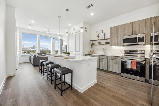 Kitchen - Nest On Sunset, Walking Distance from Rice, Personal Bathroom/Bedroom Apartments