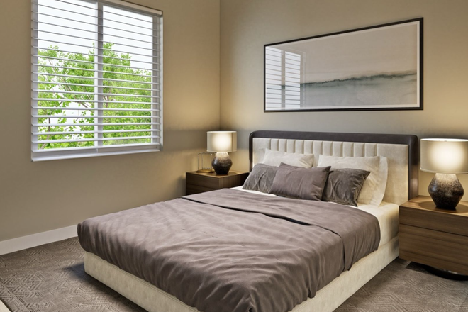 Bedroom - The Odyssey Apartments