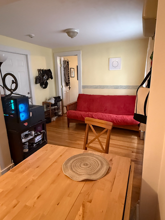 Dining Table + Living Room - NO BROKER FEE: Furnished 1B 1B w/ AC, 6min walk from HBS! Flexible lease start date/move Apartments