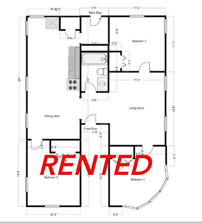 floorplan - Apartment close to campus, 2 housemates needed (preferably students, no cis men please)