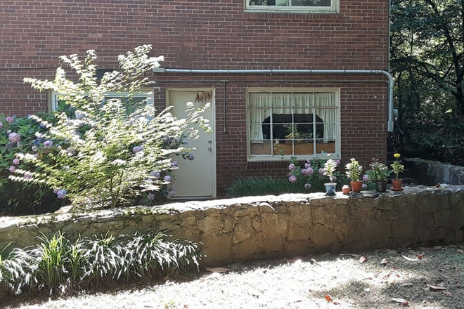 Front entry to apartment - Large, quiet 1bd/1bath garden apt, 1 mi east of Emory, $1,400/month