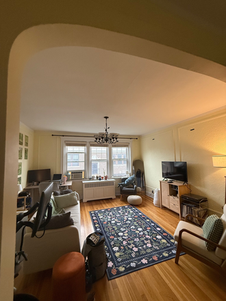Living Room - Brookline 2BR (Both Rooms Available) – Furnished – Summer Sublet Apartments
