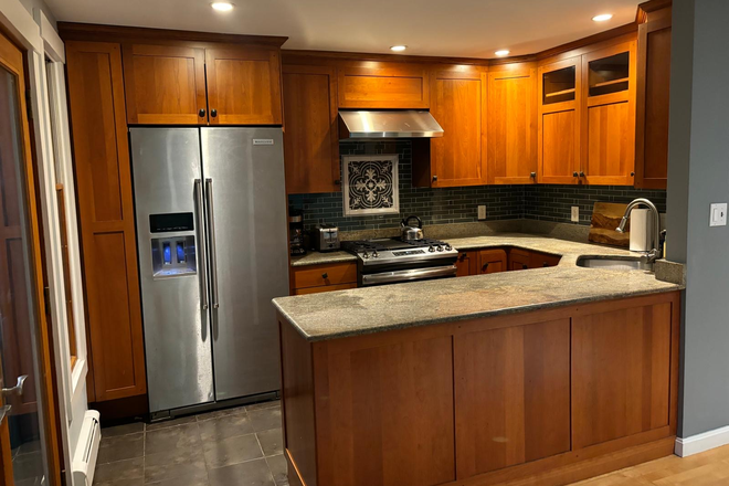 Kitchen - 3 Bedroom, 2.5 Baths, With 2 car Parking and Private Gardens, Furnished, Walkable to Everything
