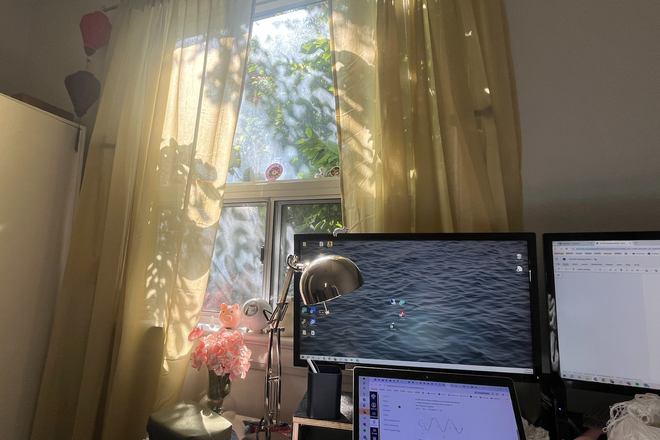 Window in Bedroom - 1 Furnished Bedroom in Convenient 7-Bedroom House