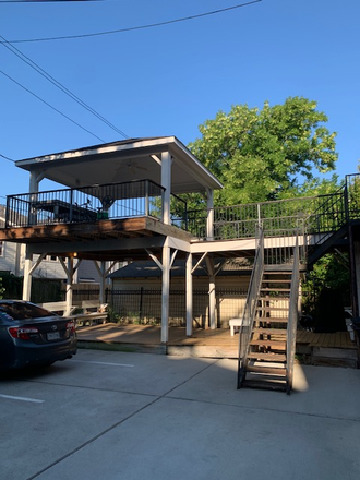 Deck upstairs and downstairs back yard - Very Large  Bdrms. - 2 open for October 2025   share 1 bathroom 1732 Banks Street Apartments
