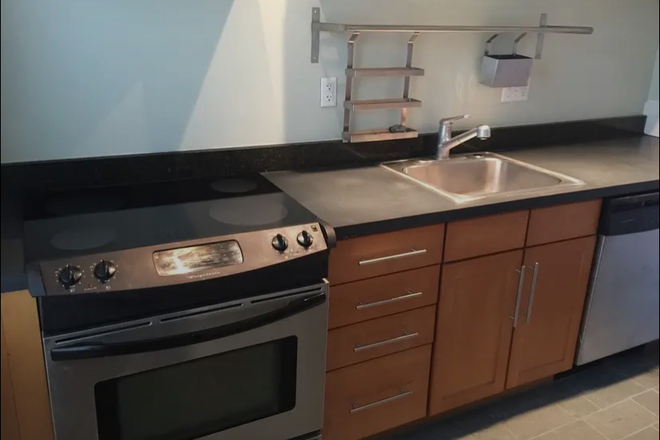 Kitchen - "Posh Wayland Sq. renovated condo with Jacuzzi tub  $2000/mo"