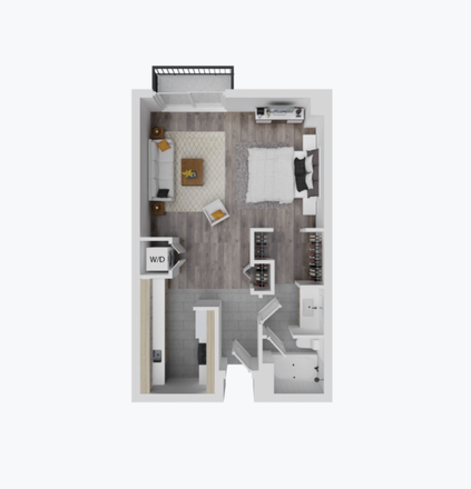floor plan - Luxury Studio Apartment