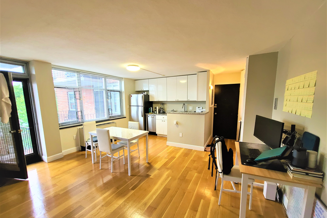 Living Room/Kitchen - Cushing Square Belmont 1 Bedroom 1 Bathroom on Bus line to Harvard Square! Apartments