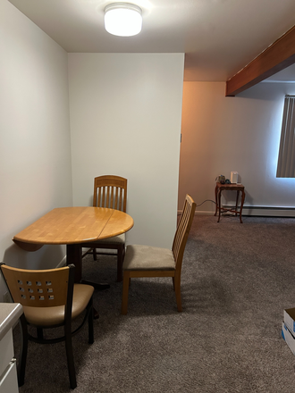 Dining room - Highland Apartments, one-bedroom sublet close to campus (2 bd, 1 bth apt. with male roommate)
