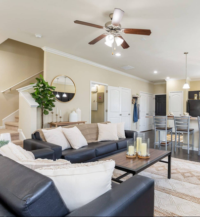 Living Room - The Cottages on Port Republic Apartments