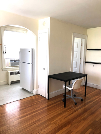 Living Room to kitchen - 1 Bedroom Apartment. Heat & Hot Water Included. Walk to Brown University.